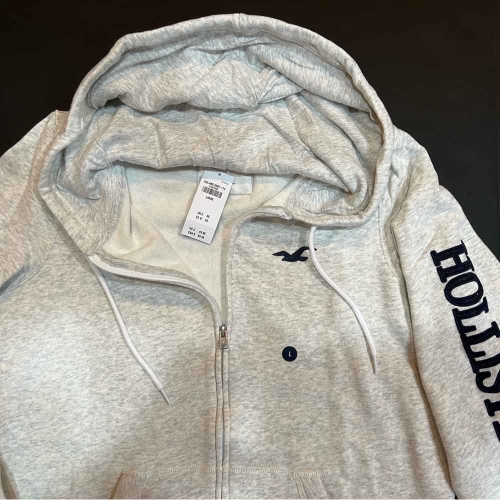 Embroidered Graphic Zip-up Hoodie - Picture 2 of 4